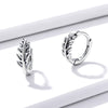 S925 Oxidized Silver Earrings 1.2*0.5cm for Women