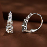 S925 Sterling Silver 0.50 Carat Moissanite Earrings for Women