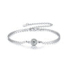 S925 Sterling Silver 5.0mm Moissanite Bracelet for Women