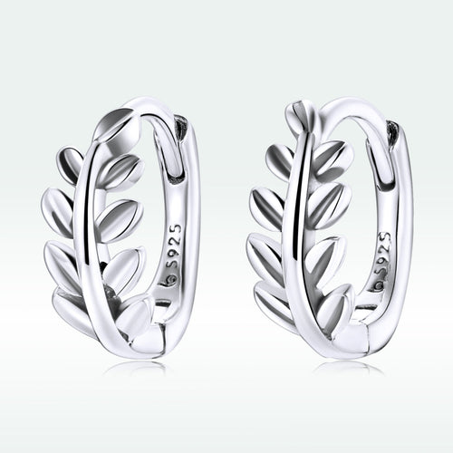 S925 Oxidized Silver Earrings 1.2*0.5cm for Women