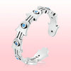S925 Sterling Silver Pavé Setting CZ Oxidized Silver Ring