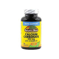 Nature's Blend Calcium Carbonate 600 mg with D3 400 IU 100 Tablets