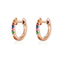 S925 Sterling Silver Earrings with CZ Pave Setting