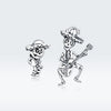 S925 Oxidized Silver Earrings Size 1.5*1cm, 2.4*1.3cm for Women