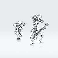 S925 Oxidized Silver Earrings Size 1.5*1cm, 2.4*1.3cm for Women
