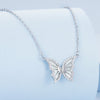 S925 Sterling Silver Plated Nacre & CZ Necklace, 40+5cm for Women