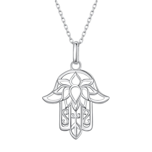 S925 Sterling Silver Plated Platinum Adjustable Necklace for Women