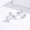 S925 Sterling Silver Plated Platinum Earrings