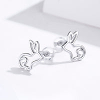 S925 Sterling Silver Plated Platinum Earrings