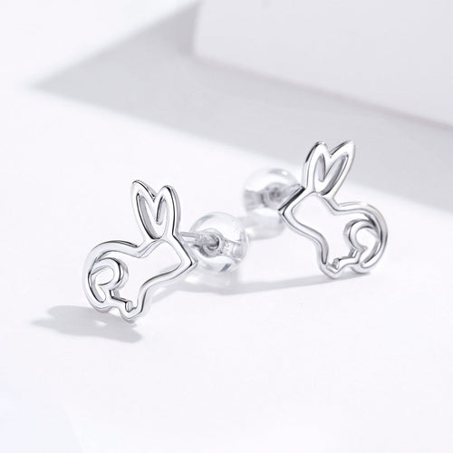 S925 Sterling Silver Plated Platinum Earrings