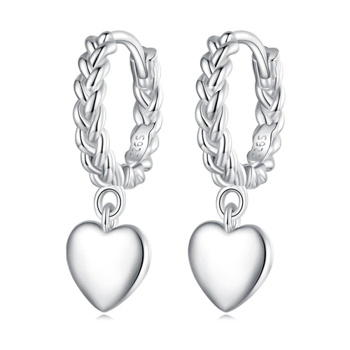 S925 Sterling Silver Earrings for Women with Platinum Plating