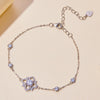 S925 Sterling Silver 0.5 Carat Moissanite Bracelet 16cm+5cm for Women