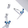 S925 Sterling Silver Enamel Oxidized Earrings for Women