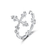 S925 Sterling Silver 0.4cm Width Pavé Setting CZ Ring