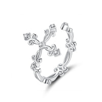 S925 Sterling Silver 0.4cm Width Pavé Setting CZ Ring
