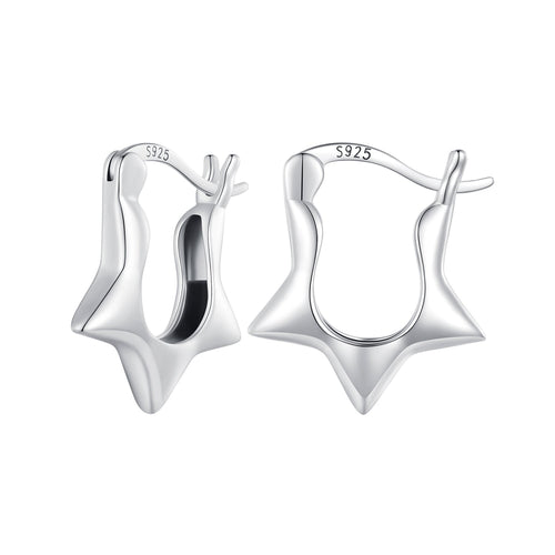 S925 Sterling Silver Earrings for Women - Oxidized Silver, 17x4mm
