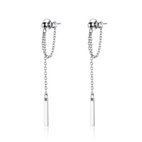S925 Sterling Silver Plated Platinum Earrings for Women