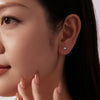 S925 Silver Brass and White Gold Plated 1.4cm Earrings for Women