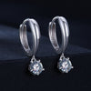 S925 Sterling Silver 0.50 Carat Moissanite Earrings for Women