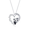 S925 Sterling Silver Adjustable Necklace with CZ and Enamel Pendant