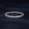 S925 Sterling Silver 2.0mm Moissanite Ring Size 9 for Women