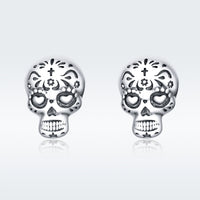 S925 Oxidized Silver Earrings Size 1*0.7cm for Women