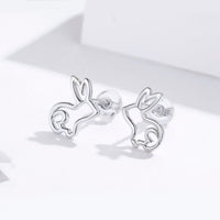 S925 Sterling Silver Plated Platinum Earrings