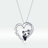 S925 Sterling Silver Adjustable Necklace with CZ and Enamel Pendant