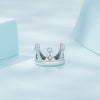S925 Sterling Silver Earrings with Pavé Setting and CZ