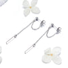 S925 Sterling Silver Plated Platinum Earrings for Women