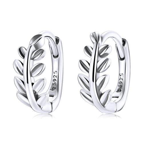 S925 Oxidized Silver Earrings 1.2*0.5cm for Women