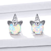 S925 Sterling Silver Earrings with Translucent Opal
