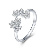 S925 Sterling Silver Pavé Setting CZ Ring for Women