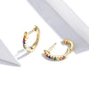 S925 Sterling Silver Earrings with CZ Pave Setting