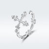 S925 Sterling Silver 0.4cm Width Pavé Setting CZ Ring