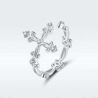 S925 Sterling Silver 0.4cm Width Pavé Setting CZ Ring