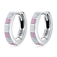 S925 Sterling Silver Enamel Oxidized Earrings