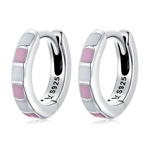 S925 Sterling Silver Enamel Oxidized Earrings