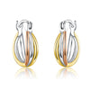 S925 Sterling Silver Earrings with Platinum, Rose Gold, and Gold Plating for Women