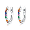 S925 Sterling Silver Earrings with CZ Pave Setting