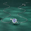 S925 Sterling Silver Adjustable Necklace with CZ Pendant for Women
