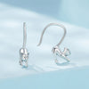 S925 Oxidized Silver Earrings 17x3mm for Women