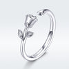 S925 Sterling Silver Plated Platinum Ring for Women