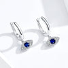 S925 Platinum Plated Pavé Setting CZ Earrings - 1.9*1cm - Women's Jewelry