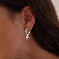 S925 Sterling Silver 0.50 Carat Moissanite Earrings for Women
