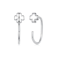 S925 Silver Brass and White Gold Plated 1.4cm Earrings for Women