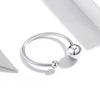 S925 Sterling Silver Plated Platinum Ring