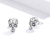 S925 Oxidized Silver Earrings Size 1*0.7cm for Women