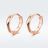 S925 Sterling Silver Plated Rose Gold Earrings