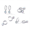 S925 Sterling Silver Translucent Opal Earrings